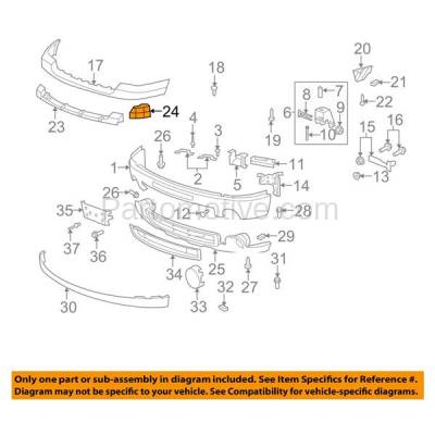 Aftermarket Replacement - BRT-1044FLC 07-13 Sierra 1500 Pickup Truck Front Bumper Cover Outer Retainer Mounting Brace Support Bracket Left Driver Side - Image 3