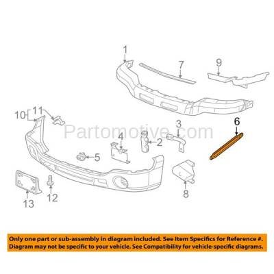 Aftermarket Replacement - BBK-1260L 2003-2007 GMC Sierra 1500/2500/3500 & HD/Classic Front Bumper Face Bar Inner Retainer Mounting Brace Bracket Left Driver Side - Image 3