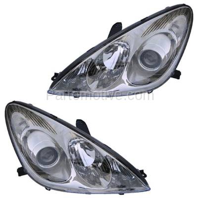 Aftermarket Replacement - HLT-1506L & HLT-1506R 2005-2006 Lexus ES330 (Base Model) Front HID Xenon Headlight Assembly Lens Housing without Bulb or Ballast SET PAIR Left & Right Side - Image 1