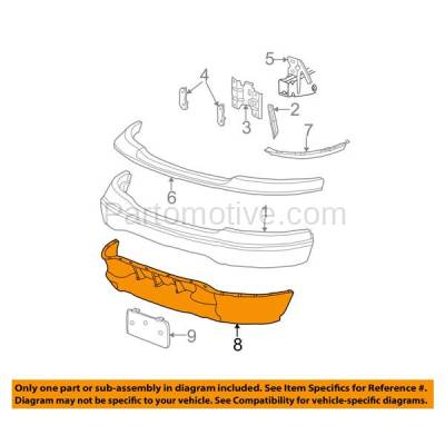 Aftermarket Replacement - VLC-1116F 1999-2001 Ford F150 & 1999 F250 Light Duty Pickup Truck RWD Front Bumper Lower Spoiler Valance Air Deflector Apron Panel Primed - Image 3