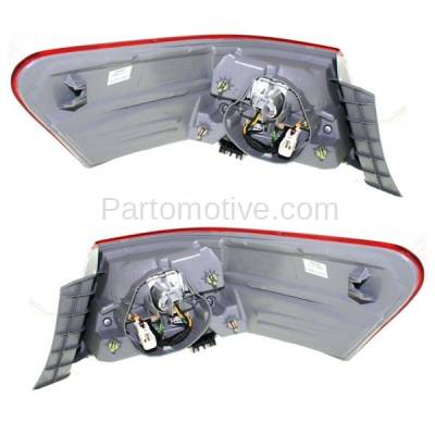 Aftermarket Replacement - TLT-1619L & TLT-1619R 2010-2011 Toyota Camry (USA Built) (excluding Hybrid Model) Rear Outer Taillight Assembly Lens & Housing with Bulb PAIR SET Left & Right Side - Image 3