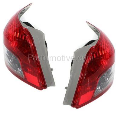 Aftermarket Replacement - TLT-1622L & TLT-1622R 2007-2009 Toyota Yaris S & 2010-2011 Yaris (Base Model) Rear Taillight Assembly Lens & Housing without Bulb PAIR SET Left & Right Side - Image 2