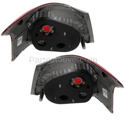 Aftermarket Replacement - TLT-1622L & TLT-1622R 2007-2009 Toyota Yaris S & 2010-2011 Yaris (Base Model) Rear Taillight Assembly Lens & Housing without Bulb PAIR SET Left & Right Side - Image 3