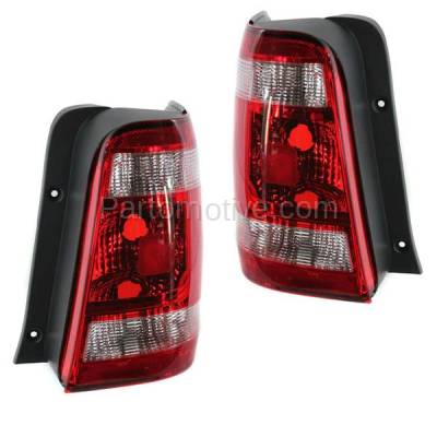 Aftermarket Replacement - TLT-1418L & TLT-1418R 2008-2012 Ford Escape (4Cyl 6Cyl, 2.3L 2.5L 3.0L Engine) Rear Taillight Assembly Red Clear Lens & Housing without Bulb PAIR SET Right & Left Side - Image 2