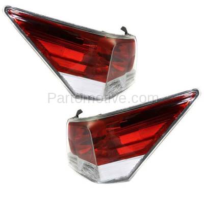 Aftermarket Auto Parts - TLT-1379LC & TLT-1379RC CAPA 2008-2012 Honda Accord (Sedan 4-Door) (2.4L 3.5L Engine) Rear Taillight Assembly Lens & Housing with Bulb PAIR SET Left & Right Side - Image 2