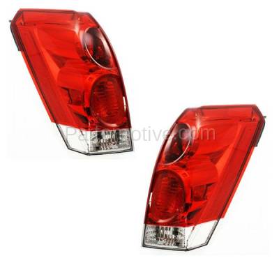 Aftermarket Replacement - TLT-1212L & TLT-1212R 2004-2009 Nissan Quest (6Cyl, 3.5L Engine) Rear Taillight Taillamp Assembly Red Clear Lens & Housing with Bulb PAIR SET Left & Right Side - Image 2