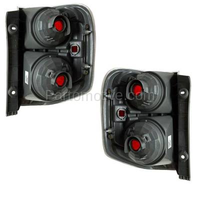 Aftermarket Replacement - TLT-1220L & TLT-1220R 2006-2008 Honda Pilot (6Cyl, 3.5L Engine) Rear Taillight Taillamp Assembly Clear Red Lens & Housing without Bulb PAIR SET Left & Right Side - Image 3