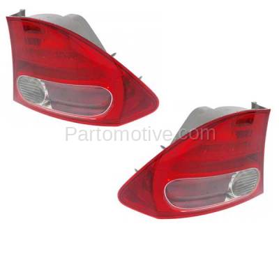 Aftermarket Replacement - TLT-1189L & TLT-1189R 2006-2015 Honda Civic (Sedan 4-Door) Rear Outer Quarter Panel Taillight Assembly Lens & Housing without Bulb PAIR SET Left & Right Side - Image 2