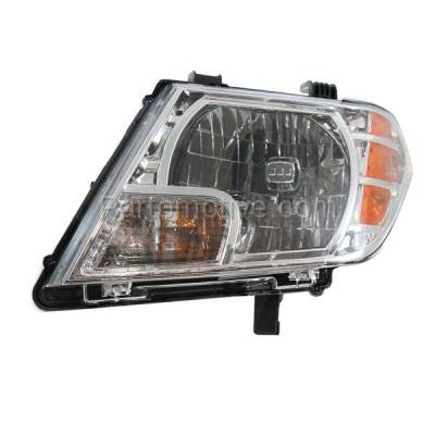 Aftermarket Replacement - HLT-1821L 2009-2021 Nissan Frontier Pickup Truck (Extended & Crew Cab 4-Door) Front Halogen Headlight Headlamp with Bulb Left Driver Side - Image 2