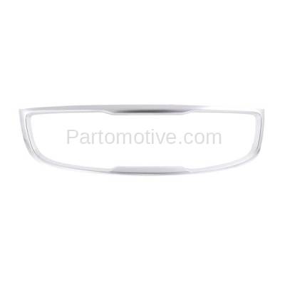 Aftermarket Replacement - GRT-1170 2015-2019 Kia Sedona (3.3 Liter V6 Engine) Front Grille Trim Grill Surround Molding Center Satin Nickel Made of Plastic - Image 1