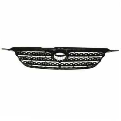 Aftermarket Replacement - GRL-2502 2005-2006 Toyota Corolla XRS (1.8 Liter 4Cyl Engine) (Code 209) Front Center Face Bar Grille Assembly Black Shell & Insert Plastic - Image 3