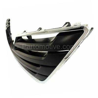 Aftermarket Replacement - GRL-2506C CAPA 2007-2009 Toyota Camry XLE (Japan or USA Built Models) Front Center Face Bar Grille Assembly Chrome Shell with Black Insert - Image 2