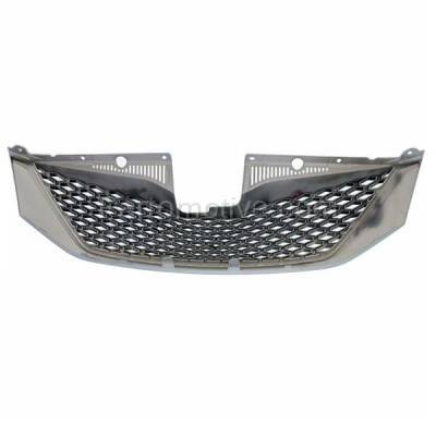 Aftermarket Replacement - GRL-2565 2011-2017 Toyota Sienna SE (For Models without Radar Cruise Control) Front Center Grille Assembly Chrome Shell & Black Mesh Insert - Image 3