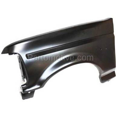 Aftermarket Replacement - FDR-1293LC CAPA 1992-1997 Ford F-Series Pickup Truck & 1992-1996 Bronco Front Fender Quarter Panel with Emblem Provision Steel Left Driver Side - Image 2